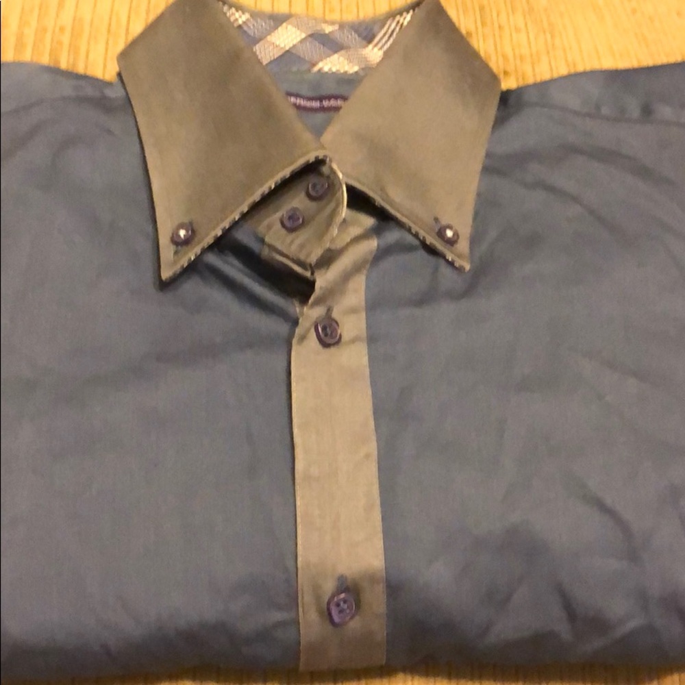 Sergio Kachatti- Navy shirt gray cuffs